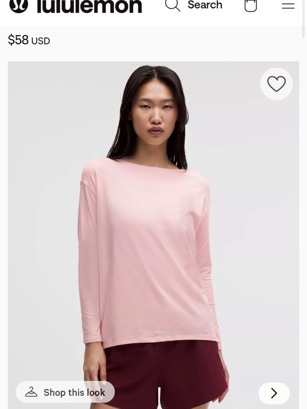 Lululemon Back in Action Shirt